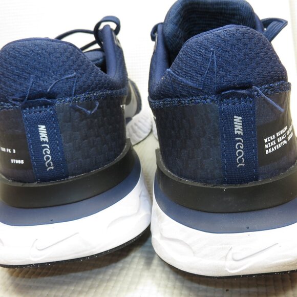 Nike React FK3 Infinity Run DZ3014-401 Shoes Blue Navy Athletic Sneakers Mens 9 - Picture 5 of 12